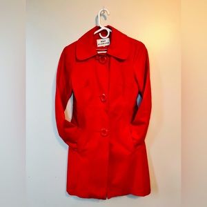 [3/$30] Roxy By Louie Louie Red Trench Coat Small